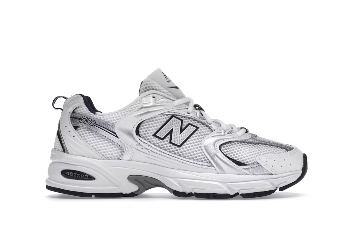 New Balance 530 White Silver Navy