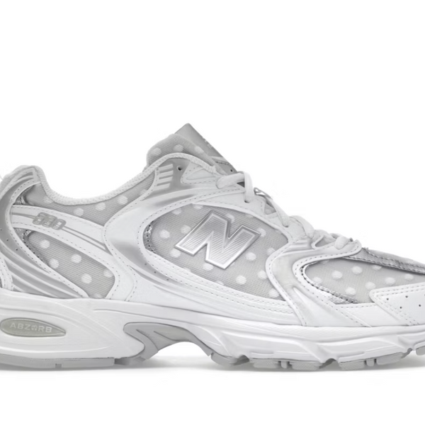 New Balance 530 Silver Metallic Polka Dots