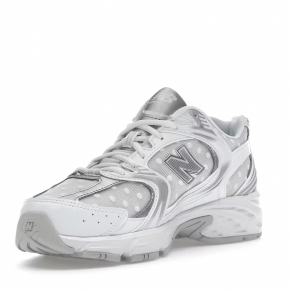 New Balance 530 Silver Metallic Polka Dots