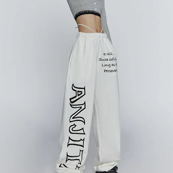 Sweatpants American Letter Print