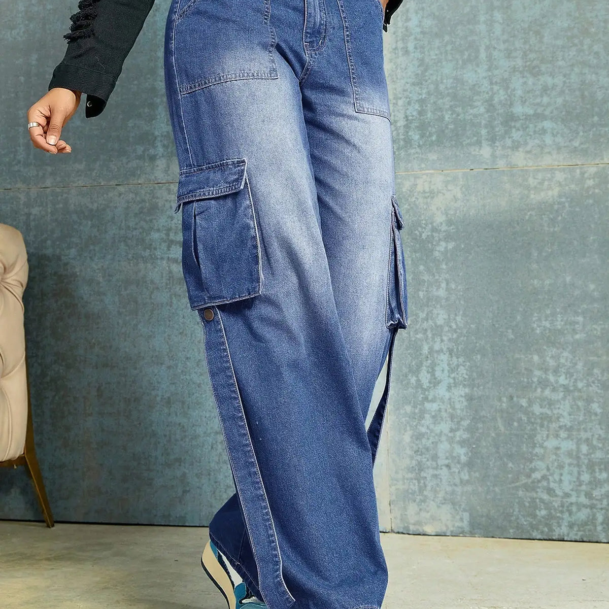 Wide Denim Jeans