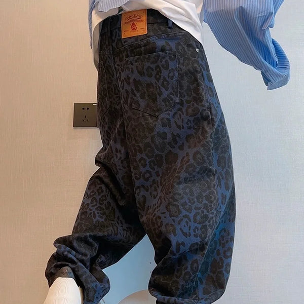 Blue Leopard Jeans