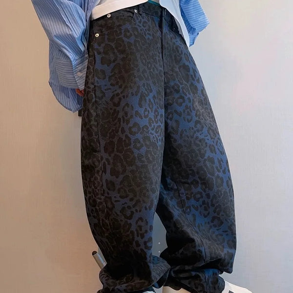 Blue Leopard Jeans