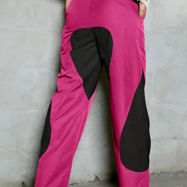 Two Tone V Waist Parachute