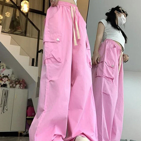 High Waist Wide Leg Cargo