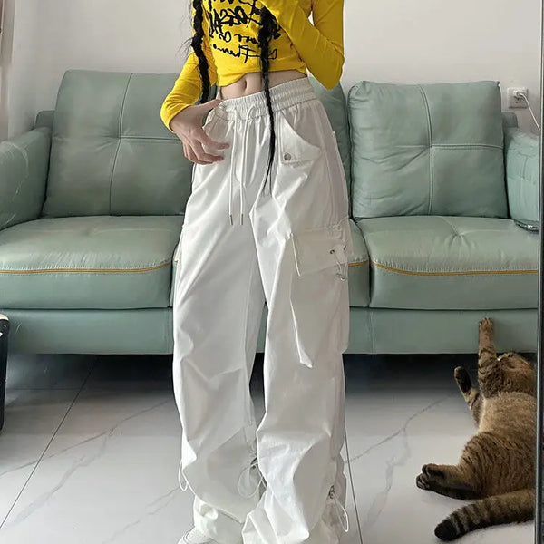 White Cargo Parachute