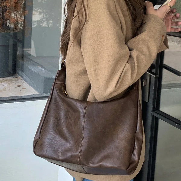 Casual Leather Handbag