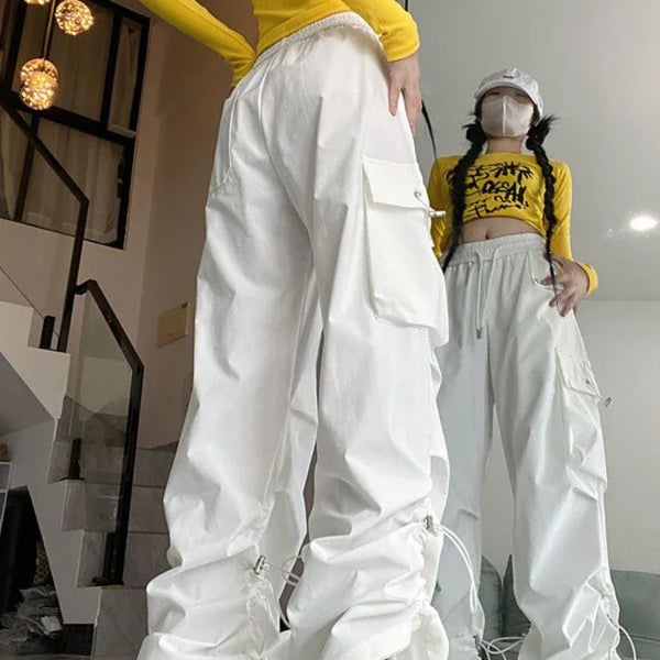 White Cargo Parachute