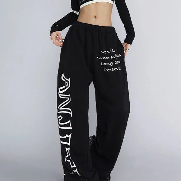 Sweatpants American Letter Print