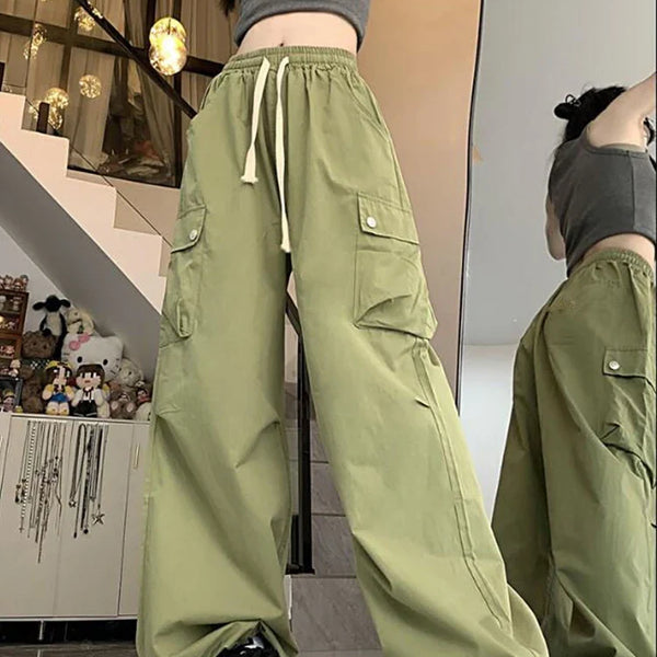 High Waist Wide Leg Cargo