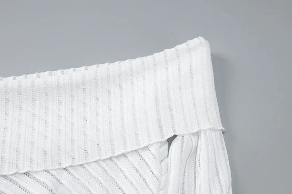 White Neck Long Sleeves