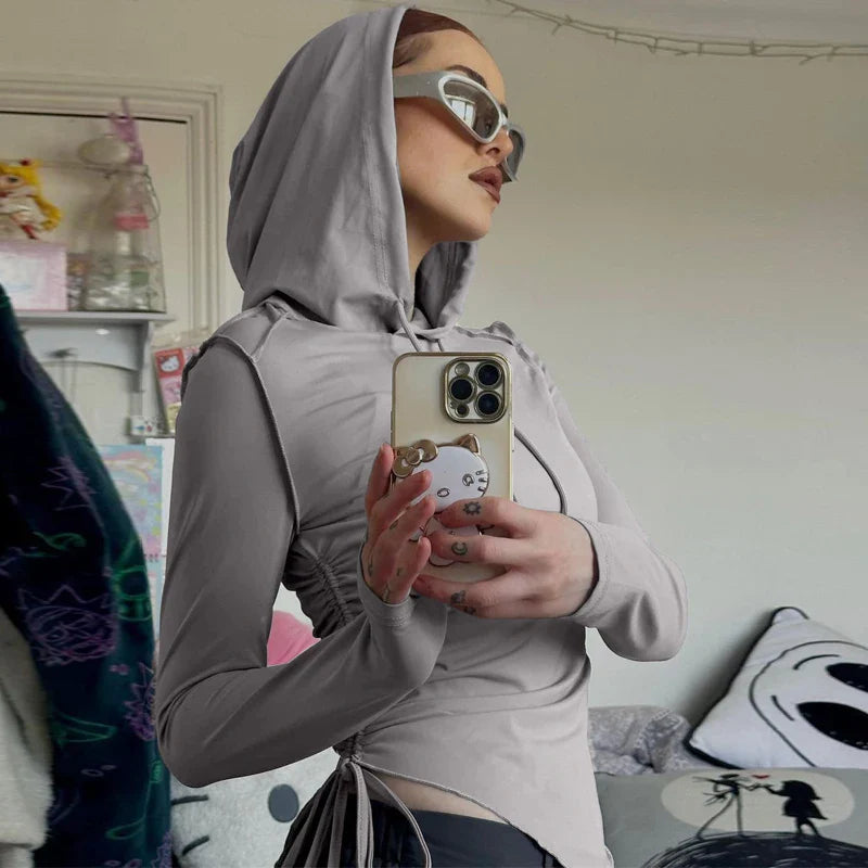 Drawstring Slim Hoody