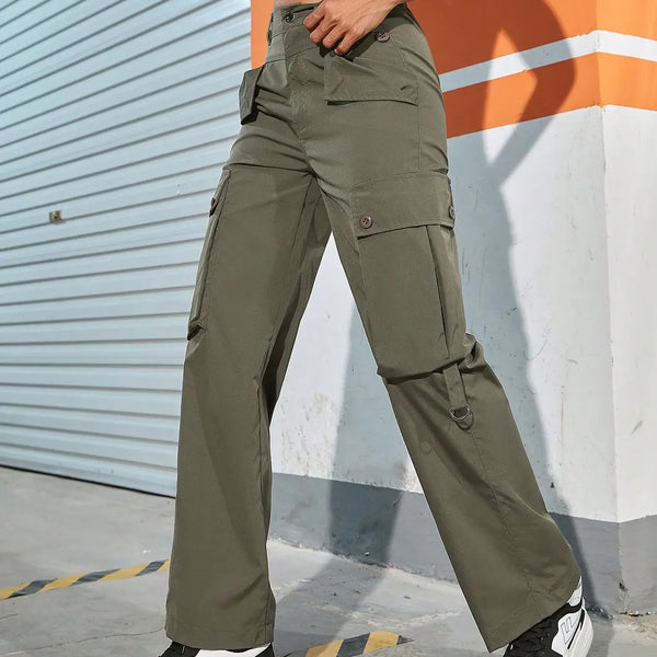 Straight Leg Cargo Pants
