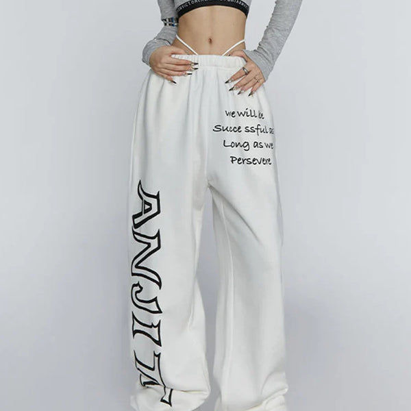 Sweatpants American Letter Print